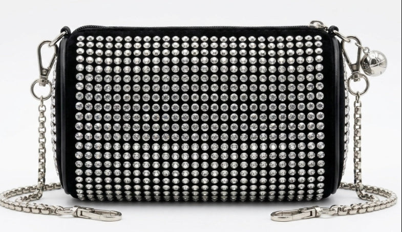 Black Studded Shoulder Bag for Girls in Pakistan | Party Handbag 2026